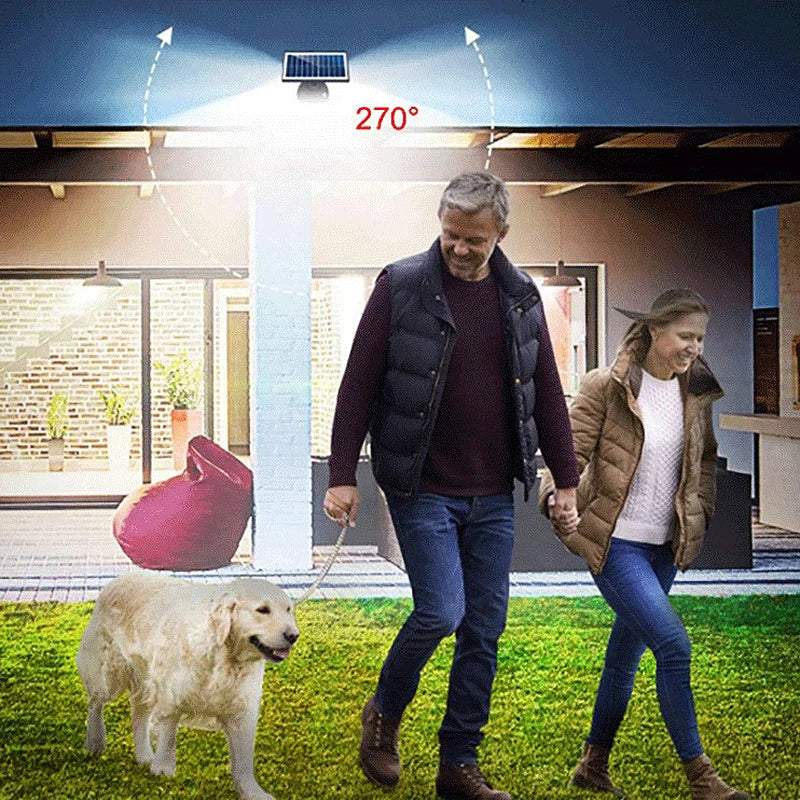 Luz solar con sensor de movimiento para exteriores