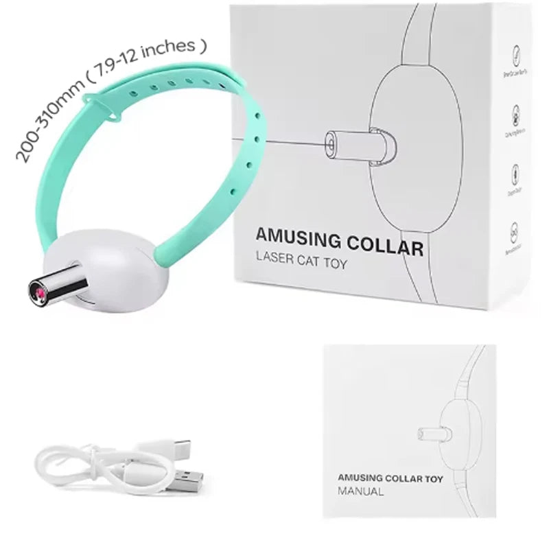 Collar interactivo láser para gatos con carga USB