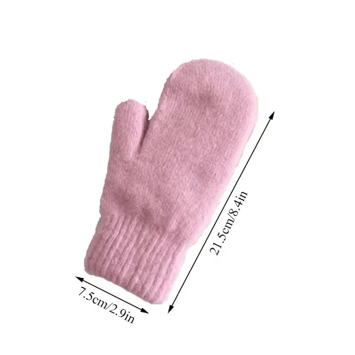 Mitones de punto de cachemira para mujer