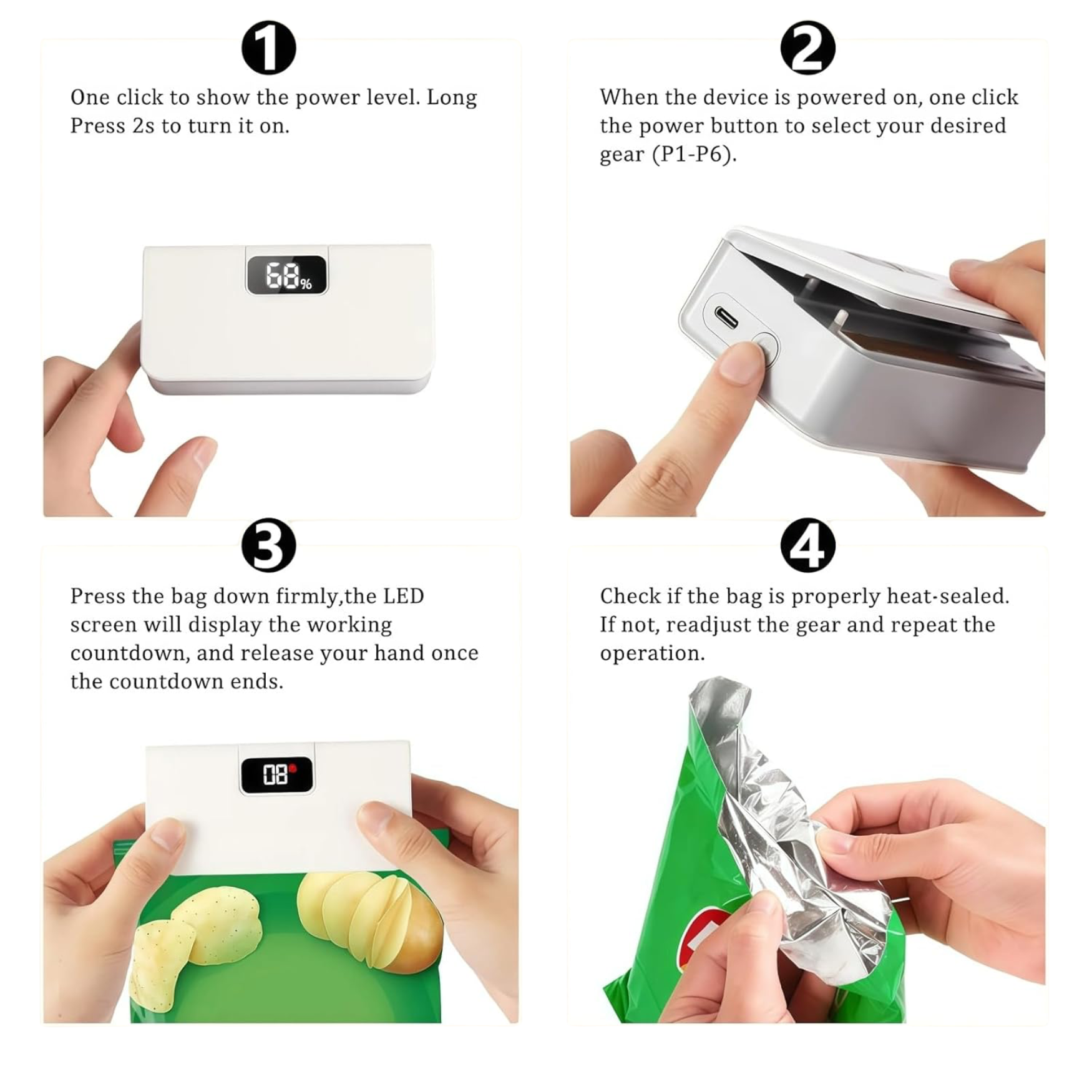 SnackSeal Pro magnetisch am Kuehlschrank