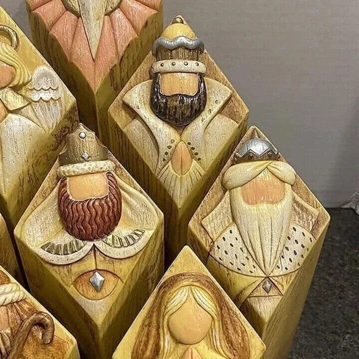 Estatuas de columna del Pesebre