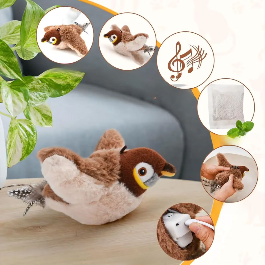 Juguete para gatos Pájaro Revoloteador