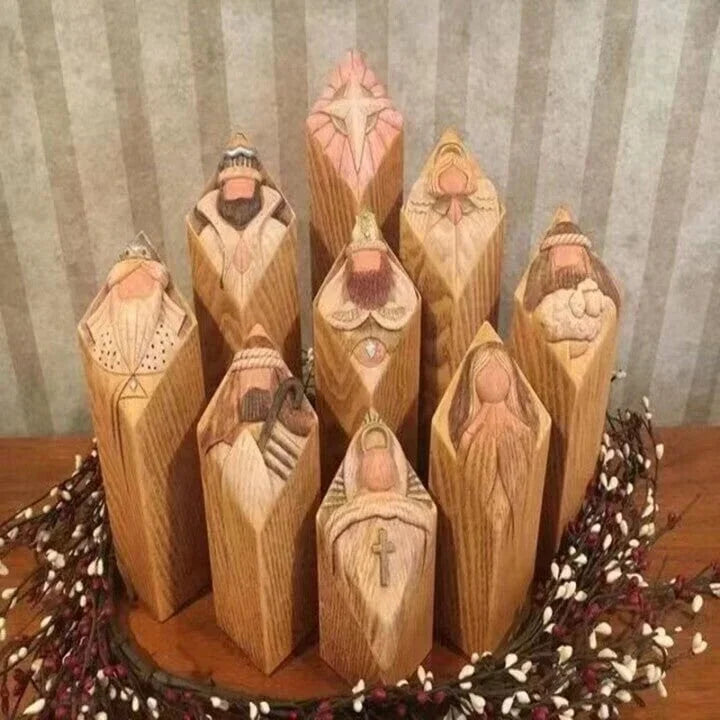 Estatuas de columna del Pesebre