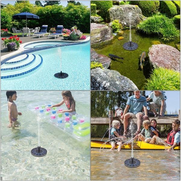 Fuente de agua con energía solar