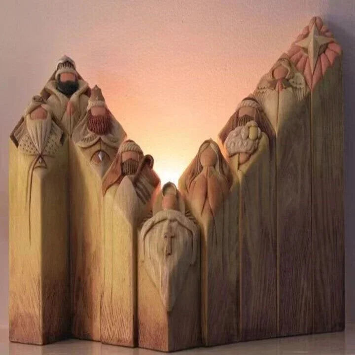 Estatuas de columna del Pesebre