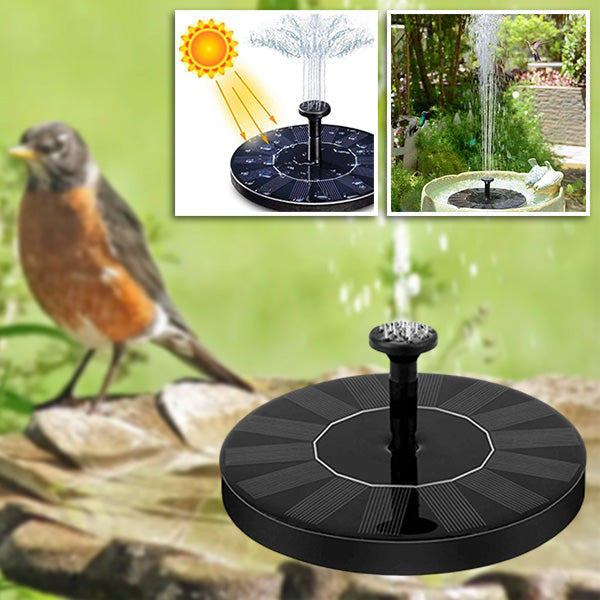 Fuente de agua con energía solar