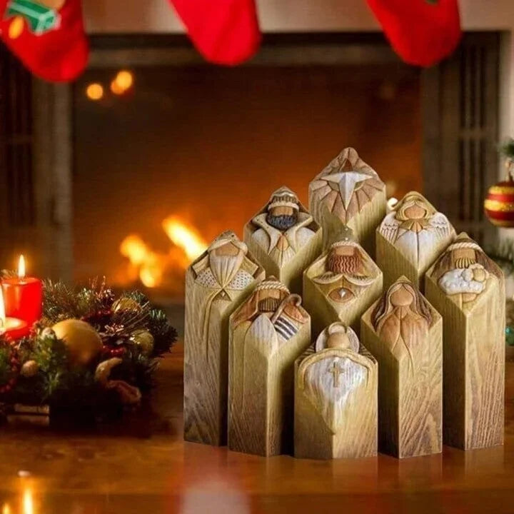 Estatuas de columna del Pesebre