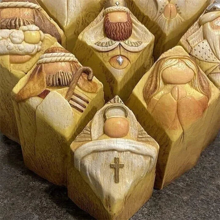 Estatuas de columna del Pesebre