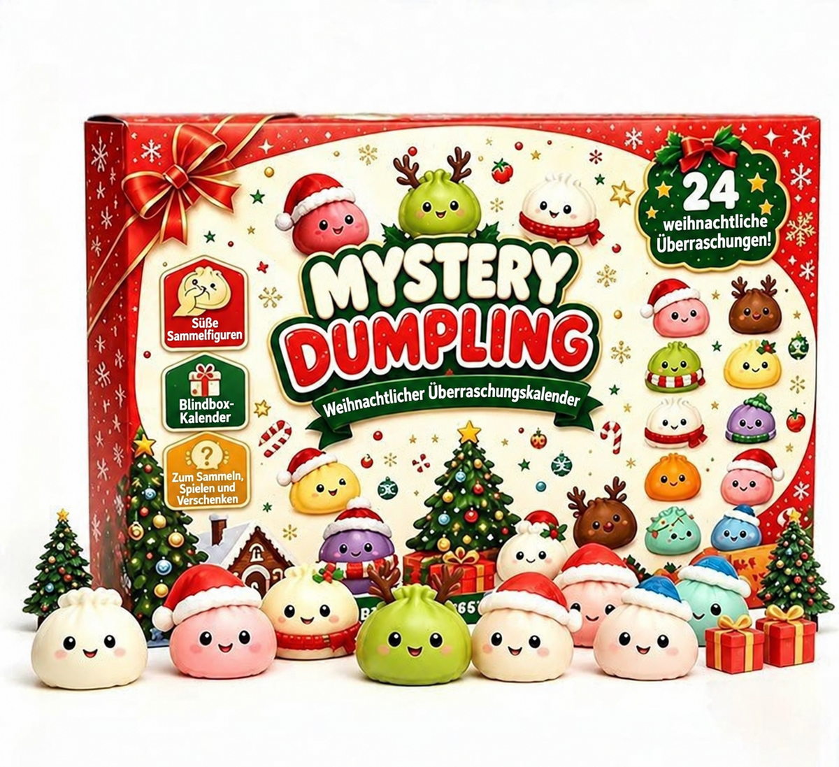Originaler Weihnachts Mini Squishies Adventskalender 2026
