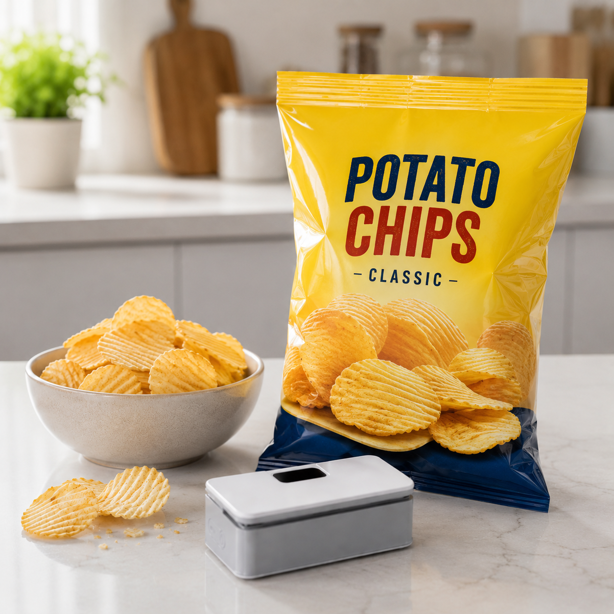 SnackSeal Pro – Kühlschrankmagnet (USB-C)