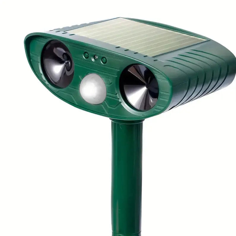 Ahuyentador de animales por energía solar con ultrasonido