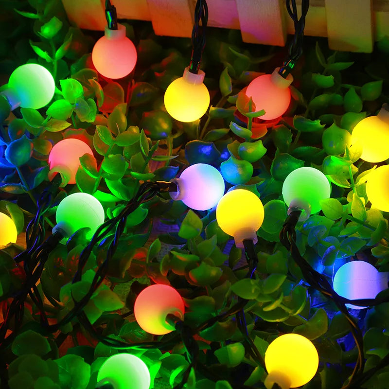 Guirnalda de luces solares para exterior