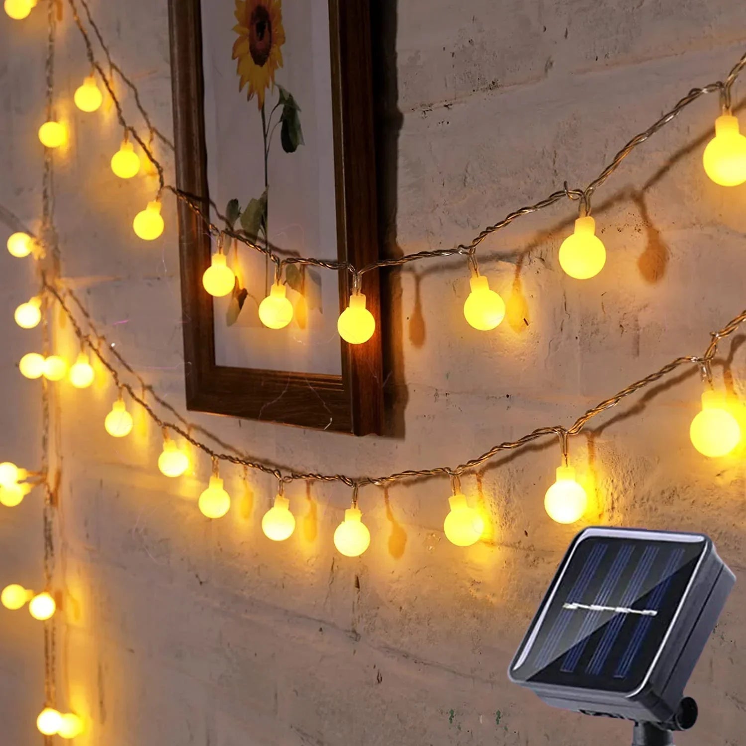 Guirnalda de luces solares para exterior
