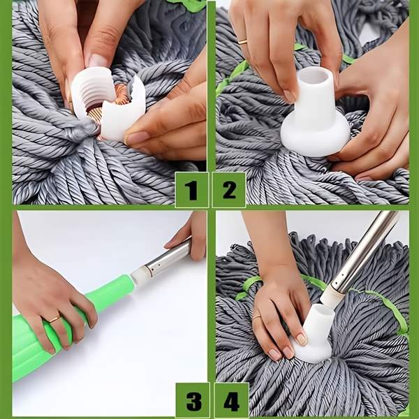 Fregona giratoria con escurridor automático