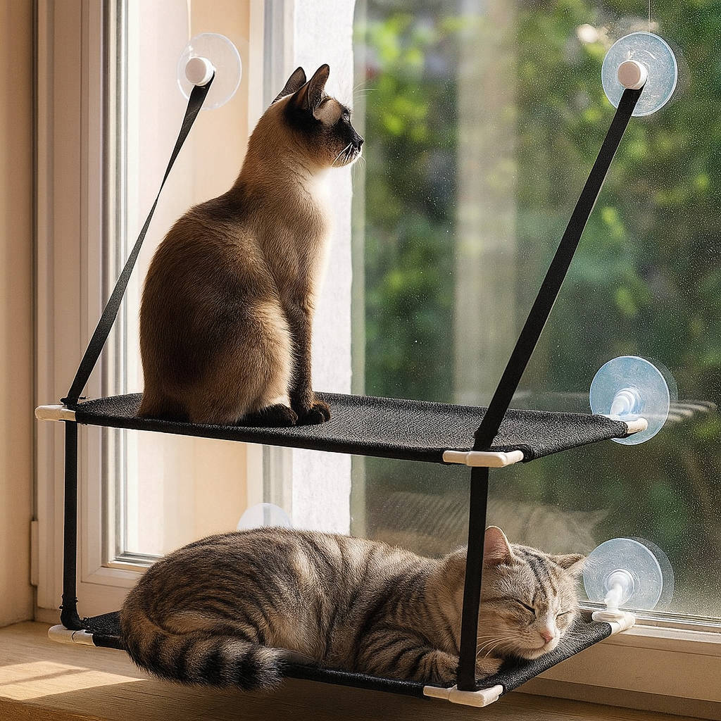 Hamaca para gatos de ventana