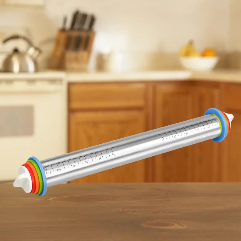 Adjustable Rolling Pin with Rings - TRENDVYO