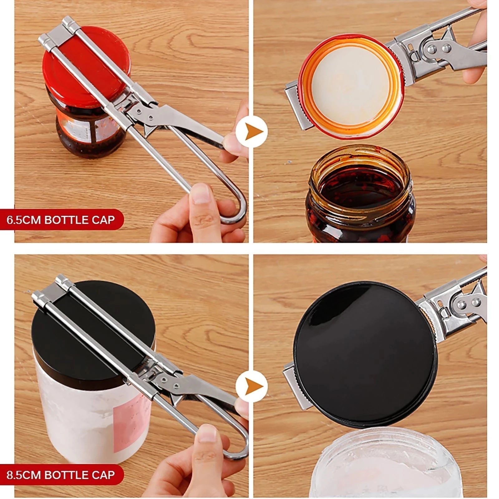 Adjustable Stainless Steel Multi Function Jar Opener - TRENDVYO