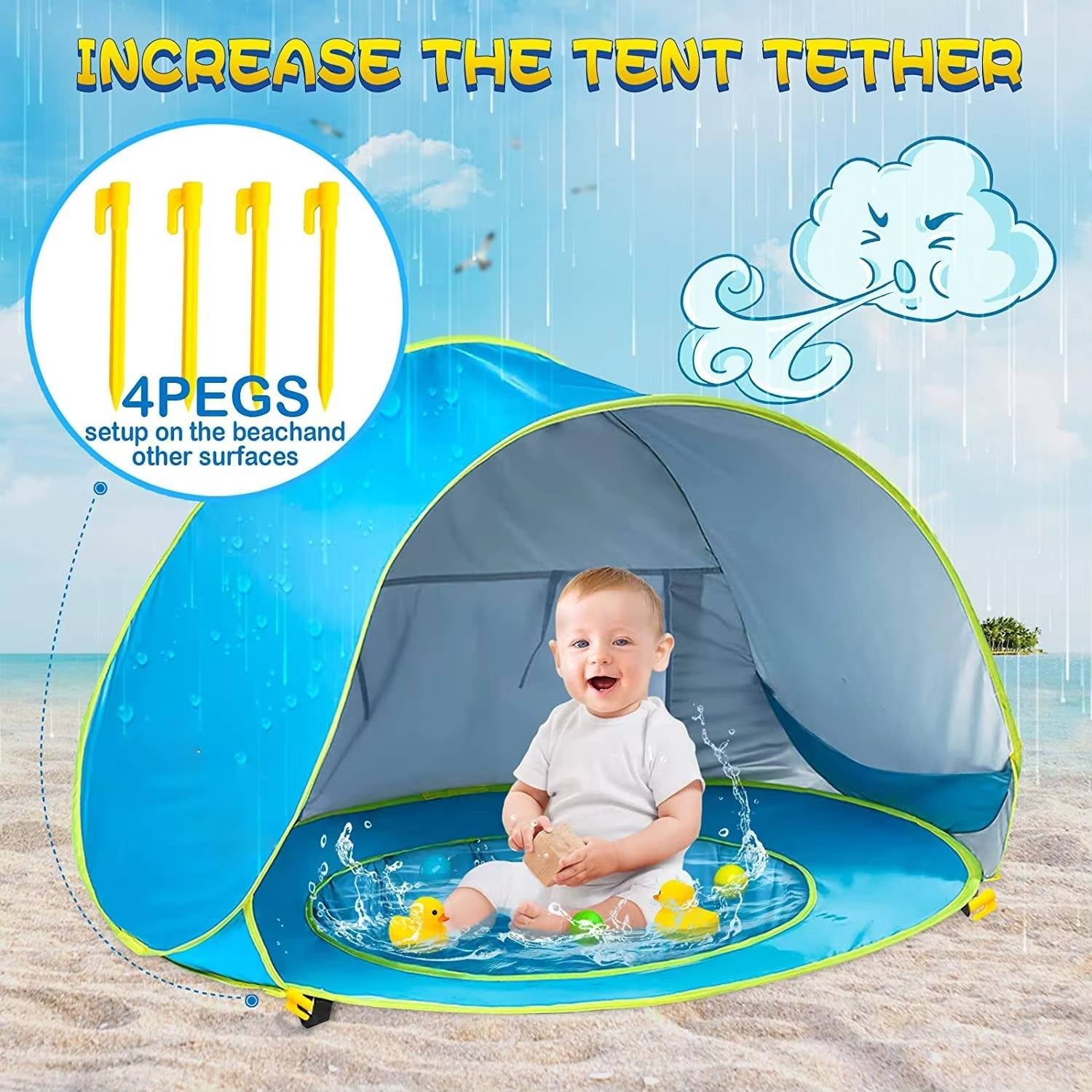 Baby Beach Tent UV Protection - TRENDVYO