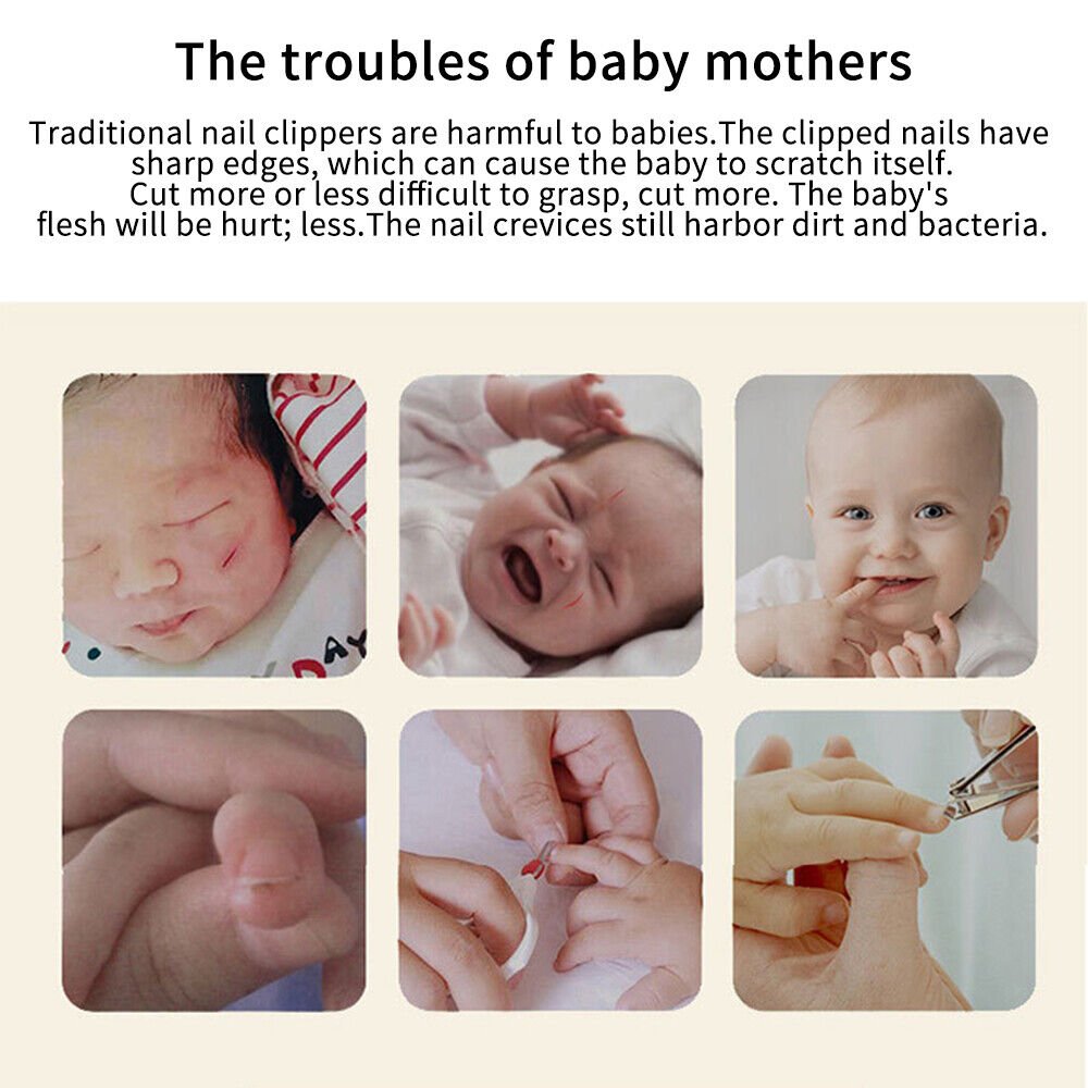 Baby Nail Trimmer with 6 Grinding Heads - TRENDVYO