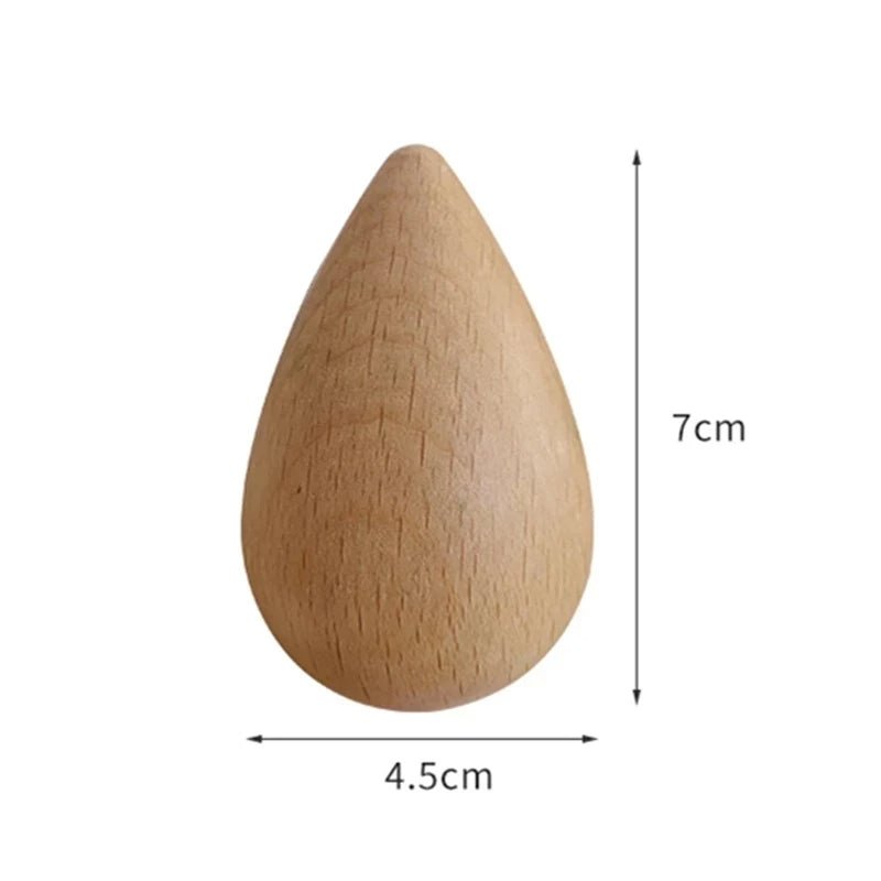 Beech Wood Water Drop Wall Coat Holder - TRENDVYO