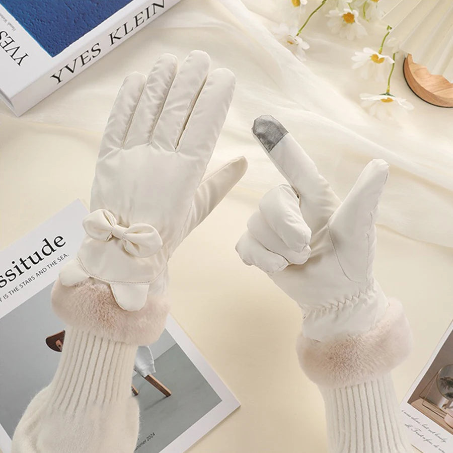 Guantes de Invierno con Pantalla Táctil Elegantes para Mujer