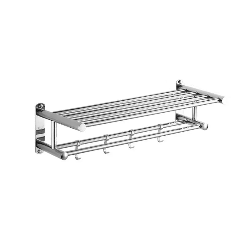 Estante de pared que ahorra espacio con un diseño moderno y minimalista para baño y cocina