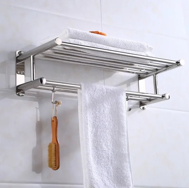 Estante de pared que ahorra espacio con un diseño moderno y minimalista para baño y cocina