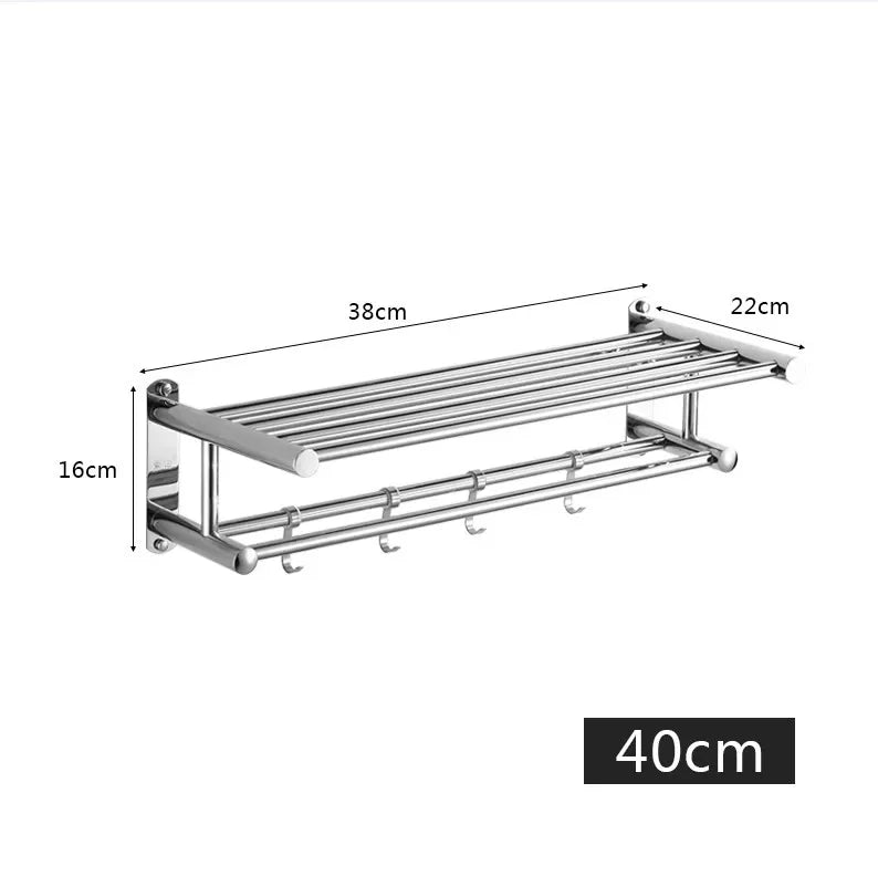 Estante de pared que ahorra espacio con un diseño moderno y minimalista para baño y cocina