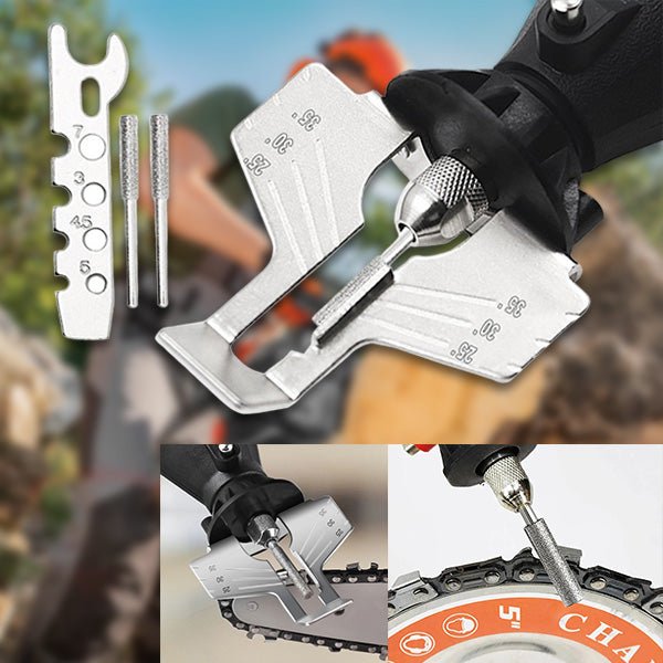 Chainsaw Sharpener with Integrated Sharpener - TRENDVYO