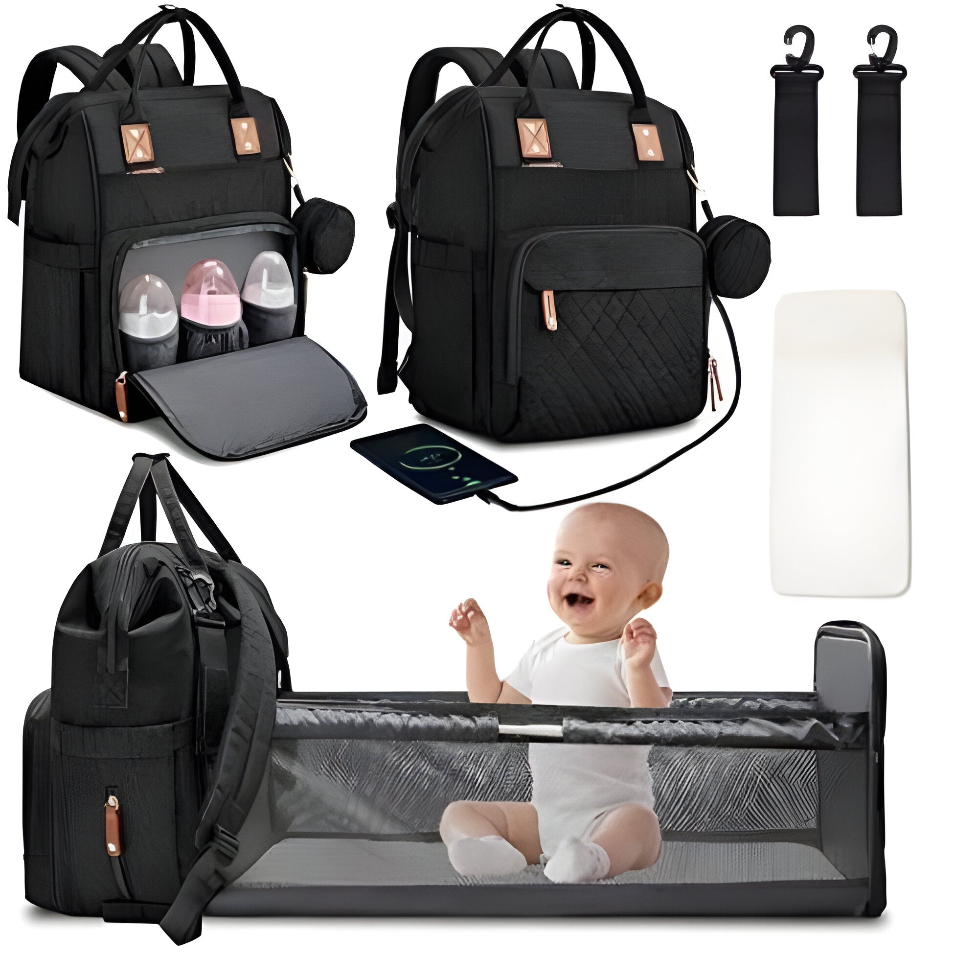 Changing bag - Travelling baby cot - TRENDVYO