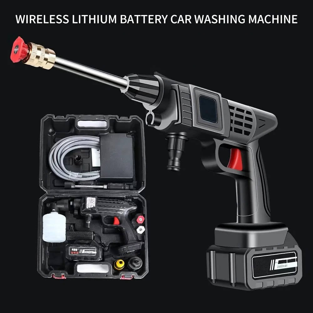 Cordless Portable High Pressure Spray Water Gun Set | Ideal for Cleaning Cars, Patios & Garden Furniture - TRENDVYO
