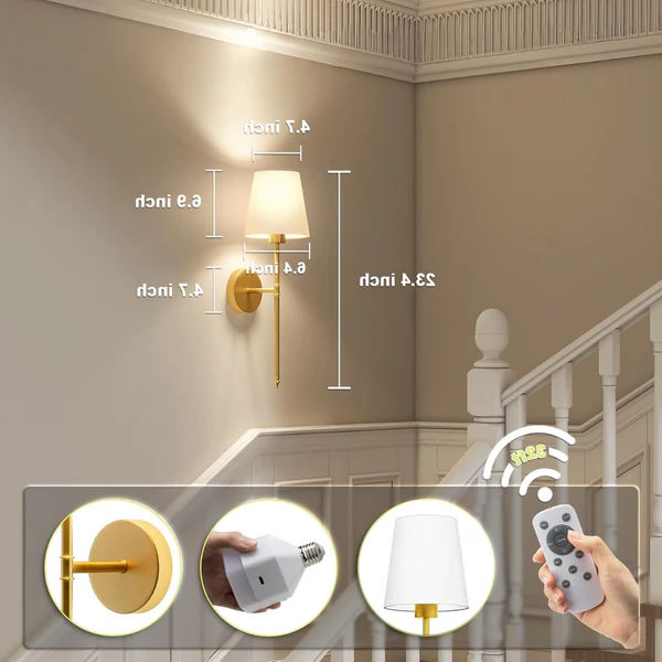 Aplique de pared inalámbrico