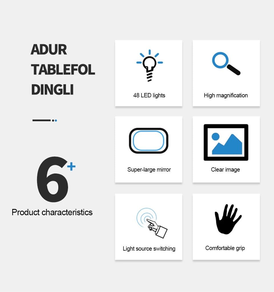 Foldable LED Magnifying Glass - TRENDVYO