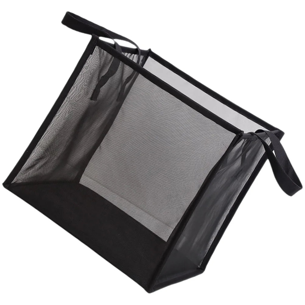Foldable Mesh Laundry Hamper with Handles - TRENDVYO
