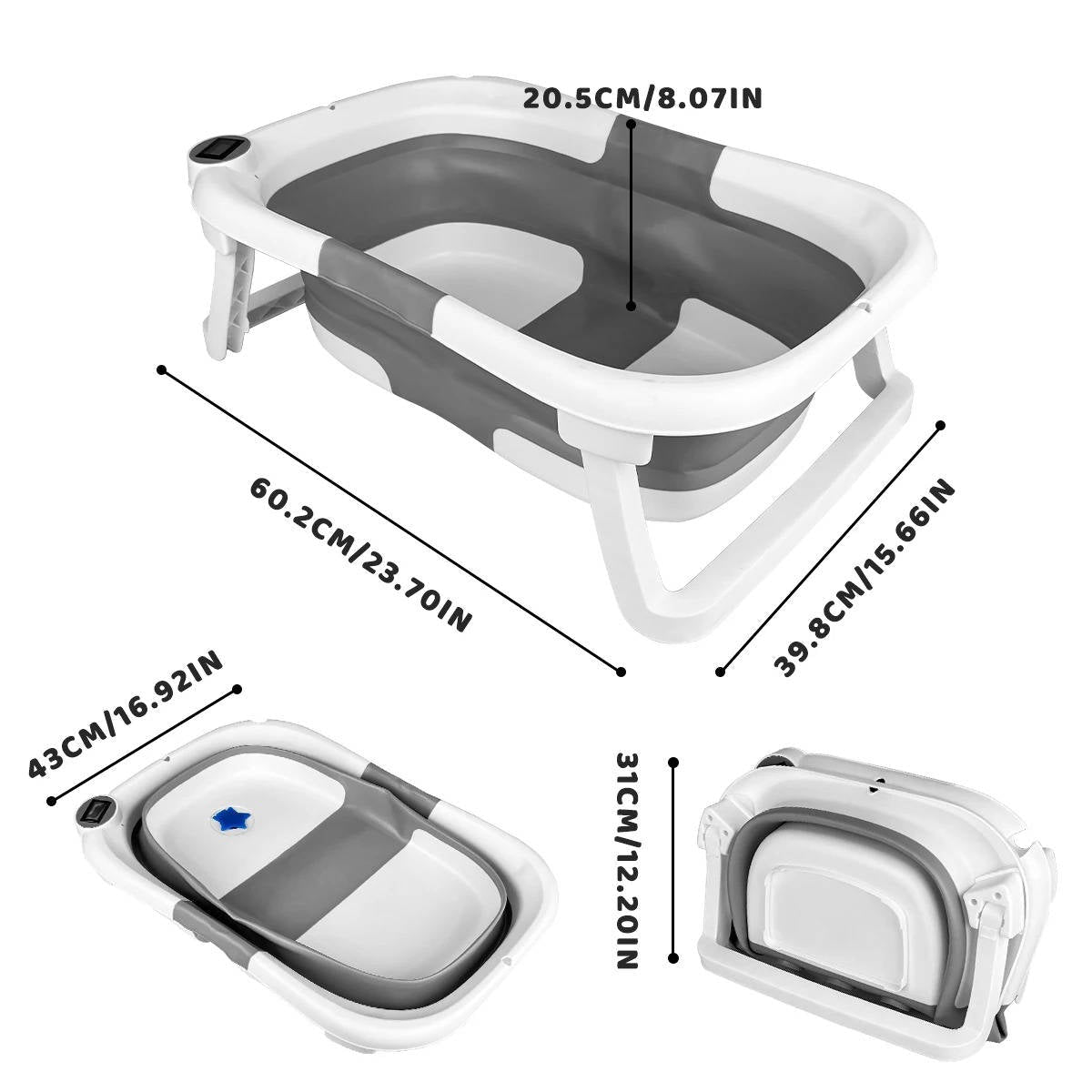 Foldable Newborn Bathing Tub - TRENDVYO