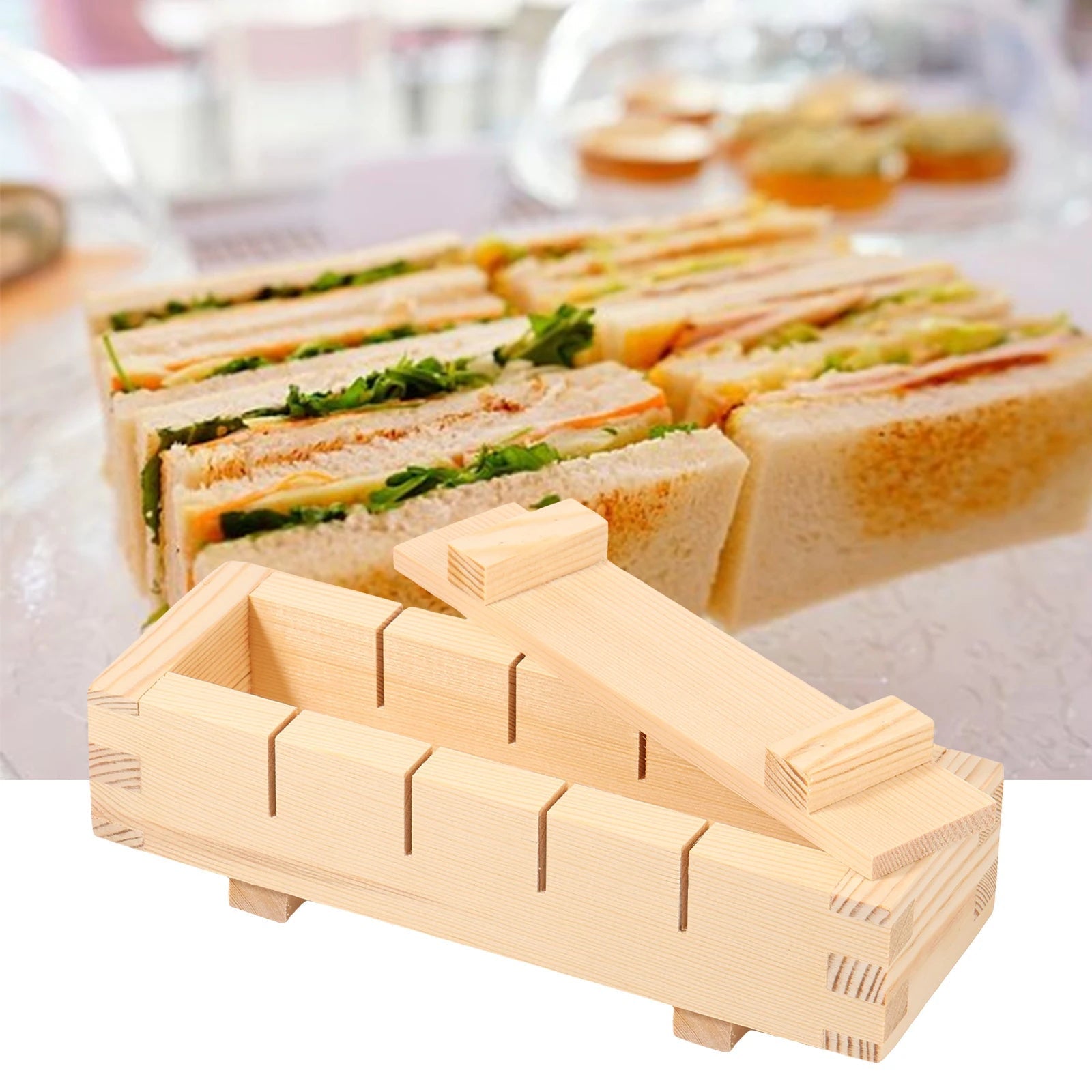 Handcrafted Wooden Sushi Maker Press Mold - TRENDVYO