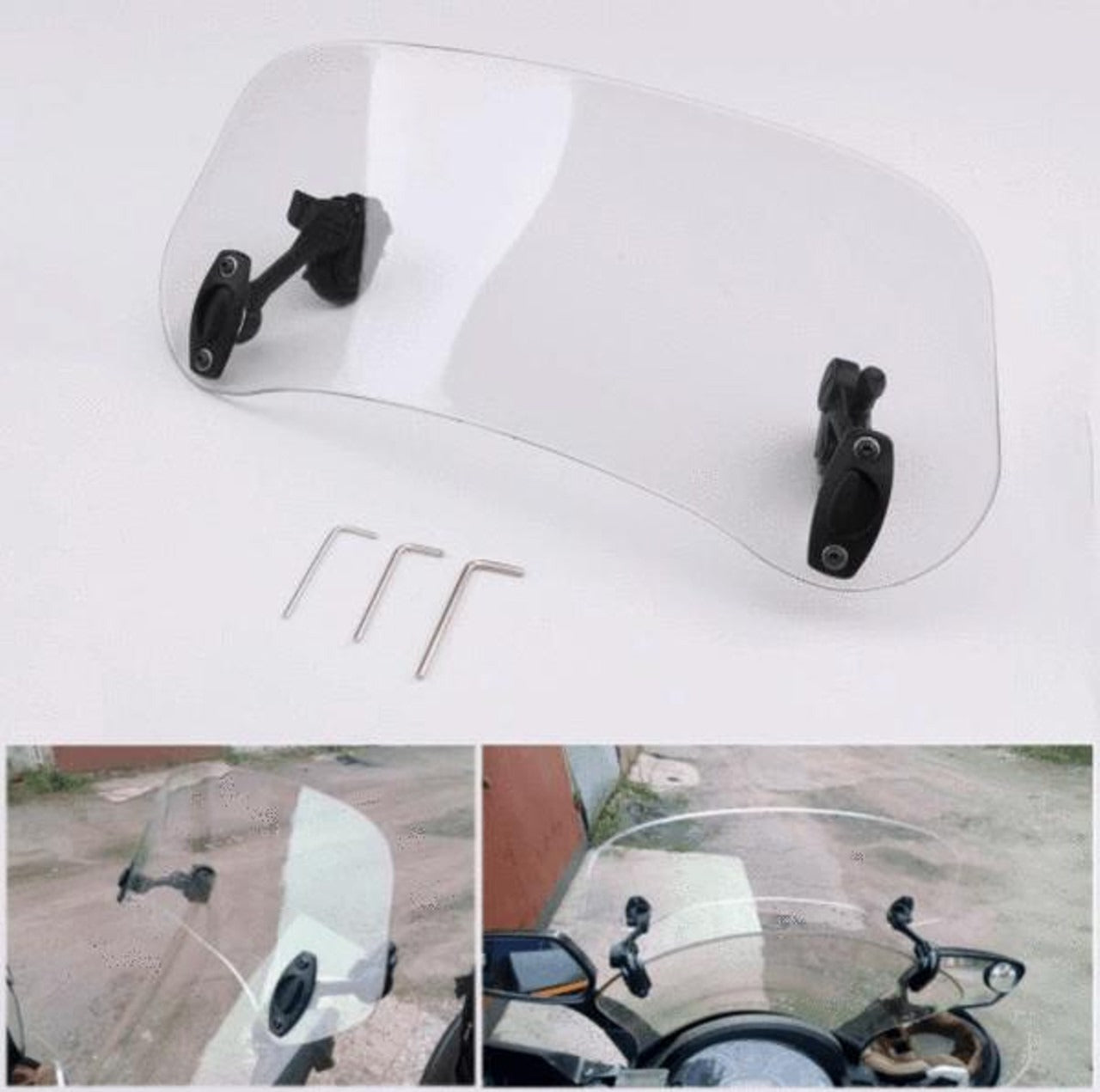 Extensor de Parabrisas de Moto