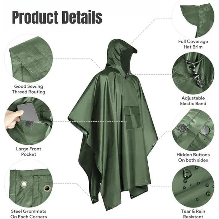 Poncho Impermeable para Actividades al Aire Libre