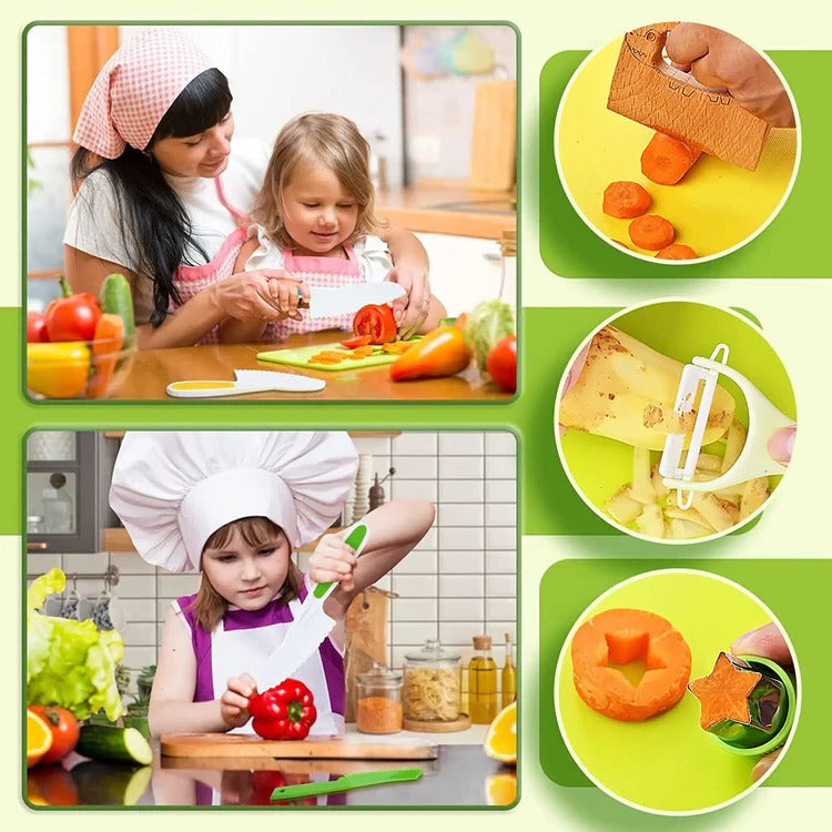 Set de utensilios de cocina júnior para niños