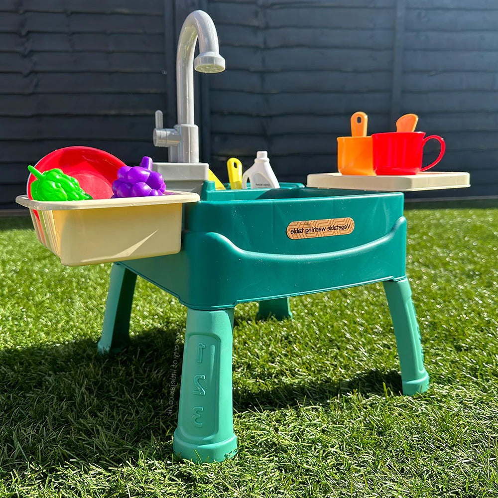 Fregadero de pie para niños para interiores y exteriores