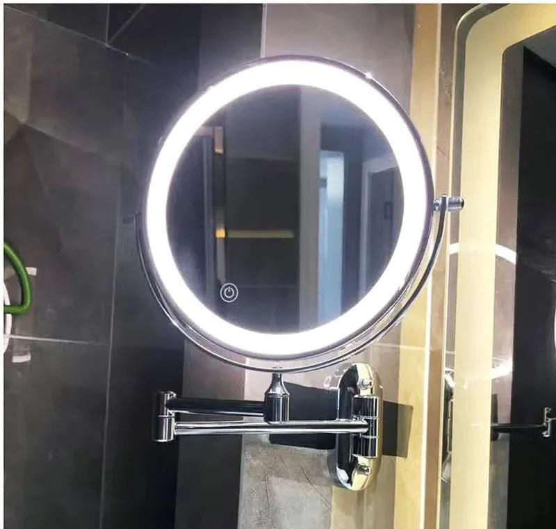 Espejo de aumento LED recargable