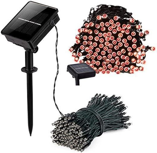 Cadena de 17 metros de 100 luces LED solares tipo hada