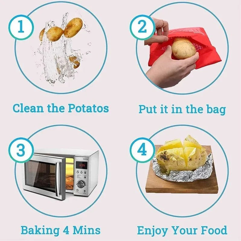 Bolsa para patatas al microondas