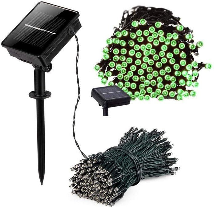 Cadena de 17 metros de 100 luces LED solares tipo hada