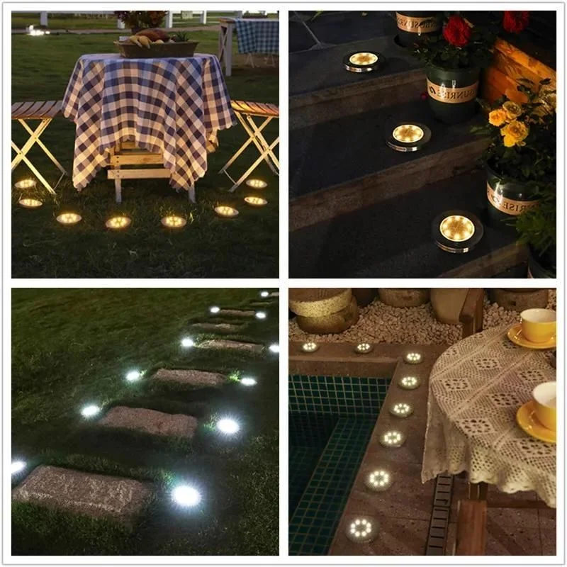 Luces solares para jardín exterior