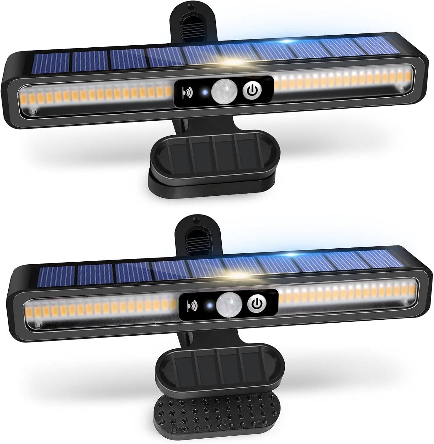 2 Juegos de luces solares portátiles para vallas