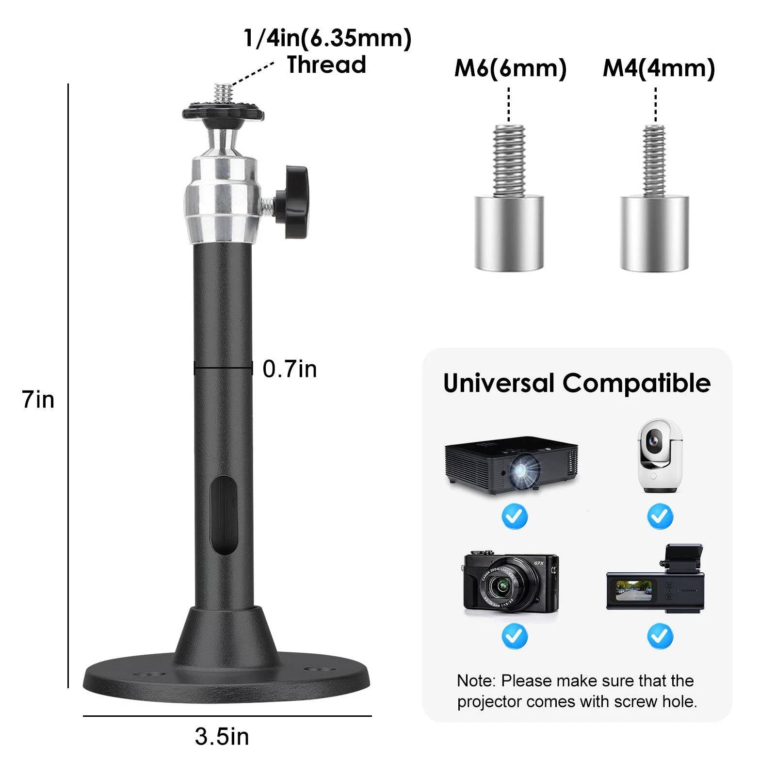 Kit de Montaje Universal para Proyector en Techo
