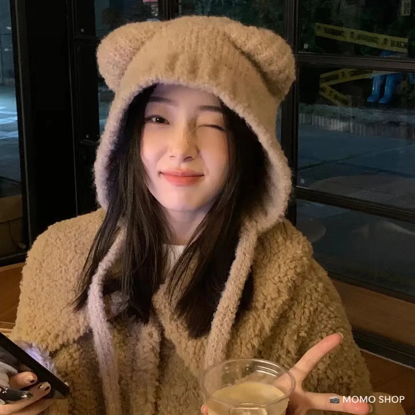 Gorro de Invierno con Orejas de Oso