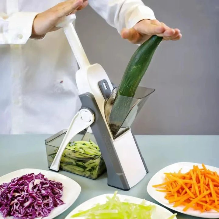 Kitchen Slicer With Adjustable Thickness And Collection Container - TRENDVYO