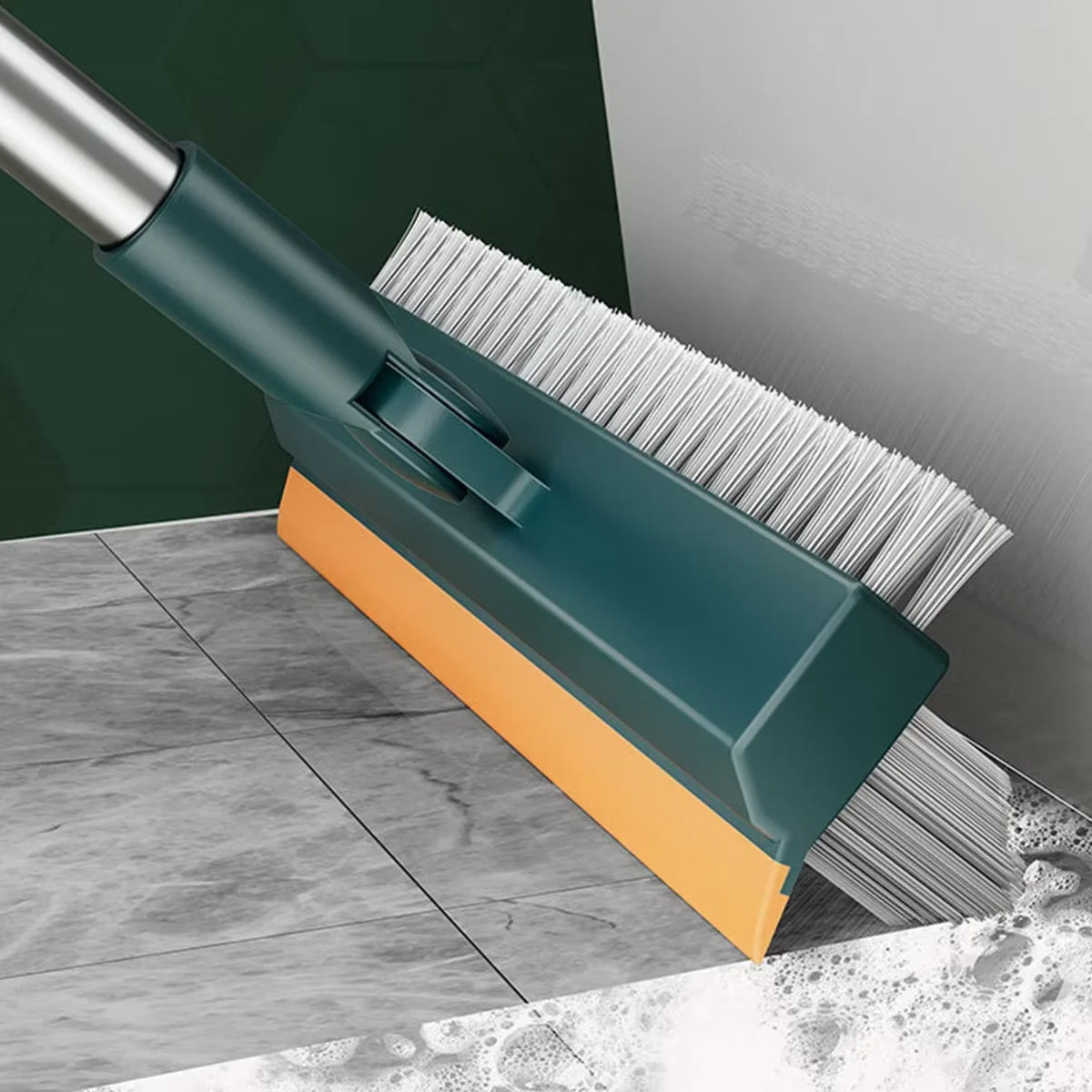 Long Handle Floor Scrub Brush with Stiff Bristles - TRENDVYO